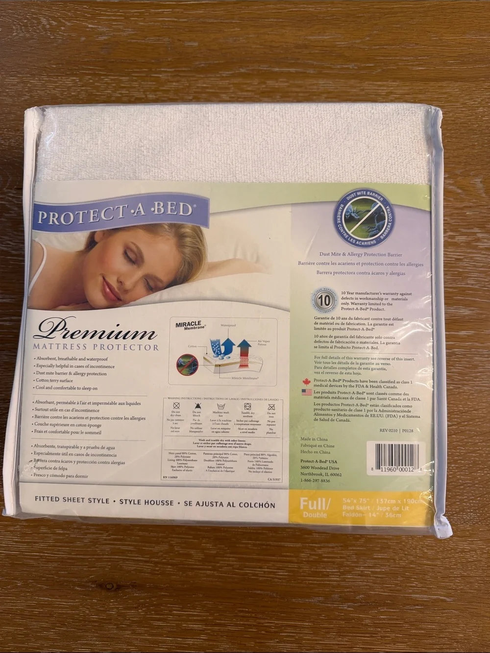 Premium Mattress Protector - White (Full)
